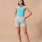 RUFFLE CORSET CO-ORD - GREEN