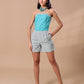 RUFFLE CORSET CO-ORD - GREEN