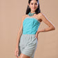 RUFFLE CORSET - GREEN