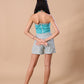 RUFFLE CORSET CO-ORD - GREEN