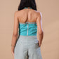 RUFFLE CORSET CO-ORD - GREEN