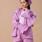 RUFFLE SHORTS CO-OORD - LILAC