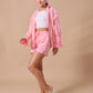 RUFFLE SHORTS CO-OORD - BABY PINK