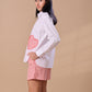 STRIPED HEART PATCH SHIRT