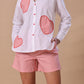 STRIPED HEART PATCH COORD - RED