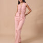 PLEATED LINEN CO-ORD - BLUSH