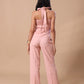 PLEATED LINEN CO-ORD - BLUSH