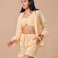 SHIRT/BRALTTE DUO - YELLOW STRIPE