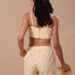 SHIRT/BRALTTE DUO - YELLOW STRIPE