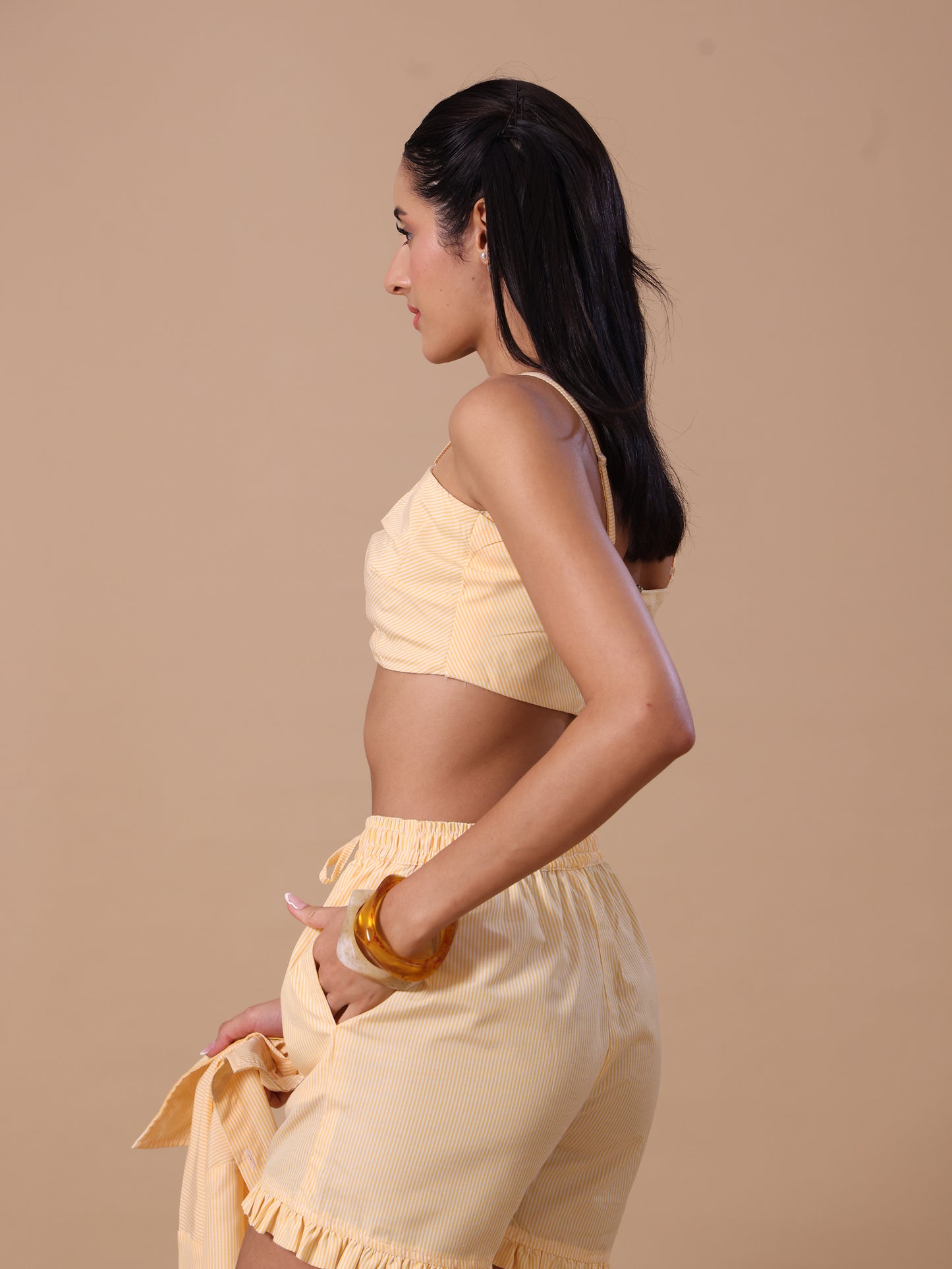 STRIPED CO-ORD - YELLOW