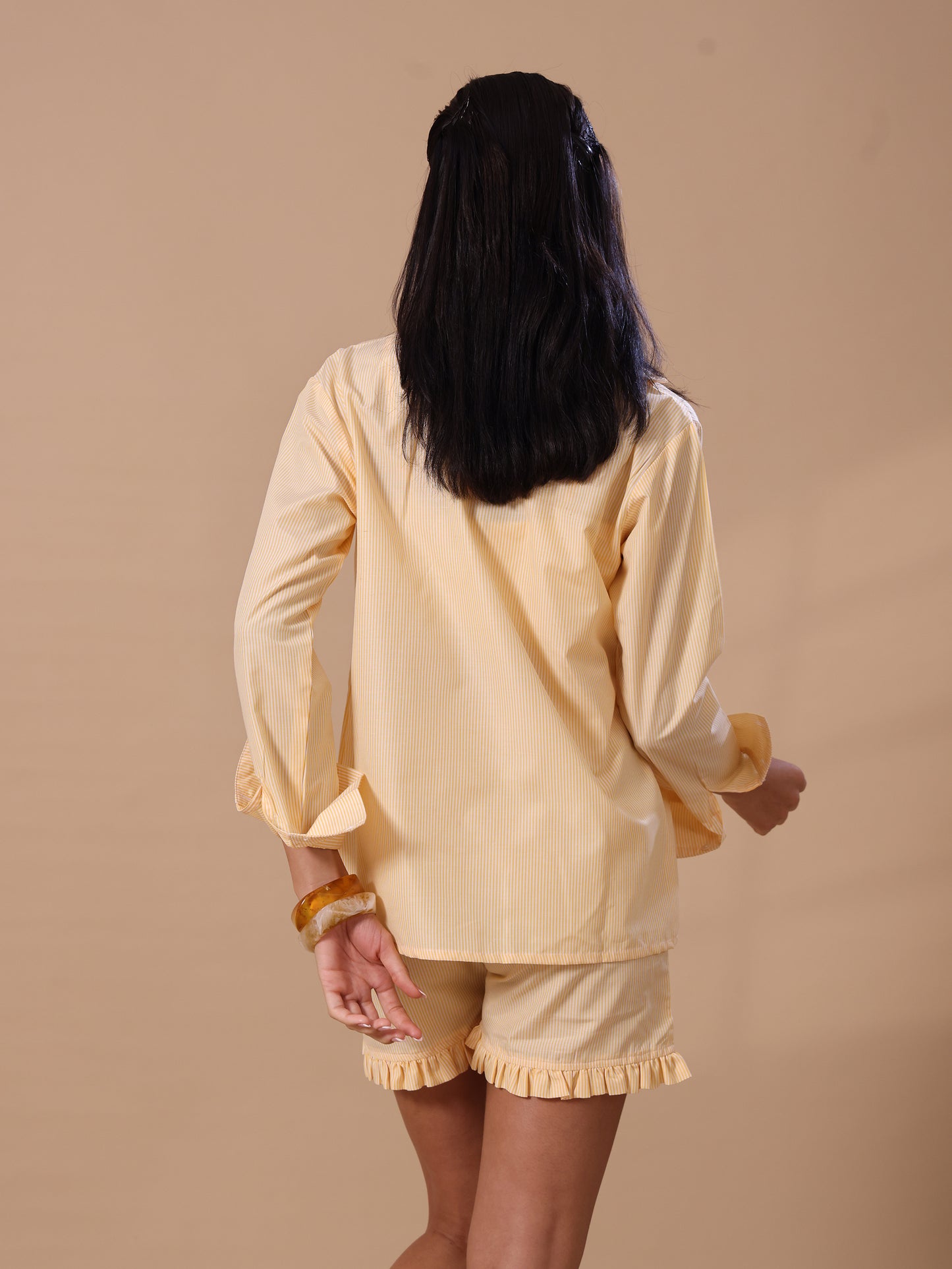 SHIRT/BRALTTE DUO - YELLOW STRIPE