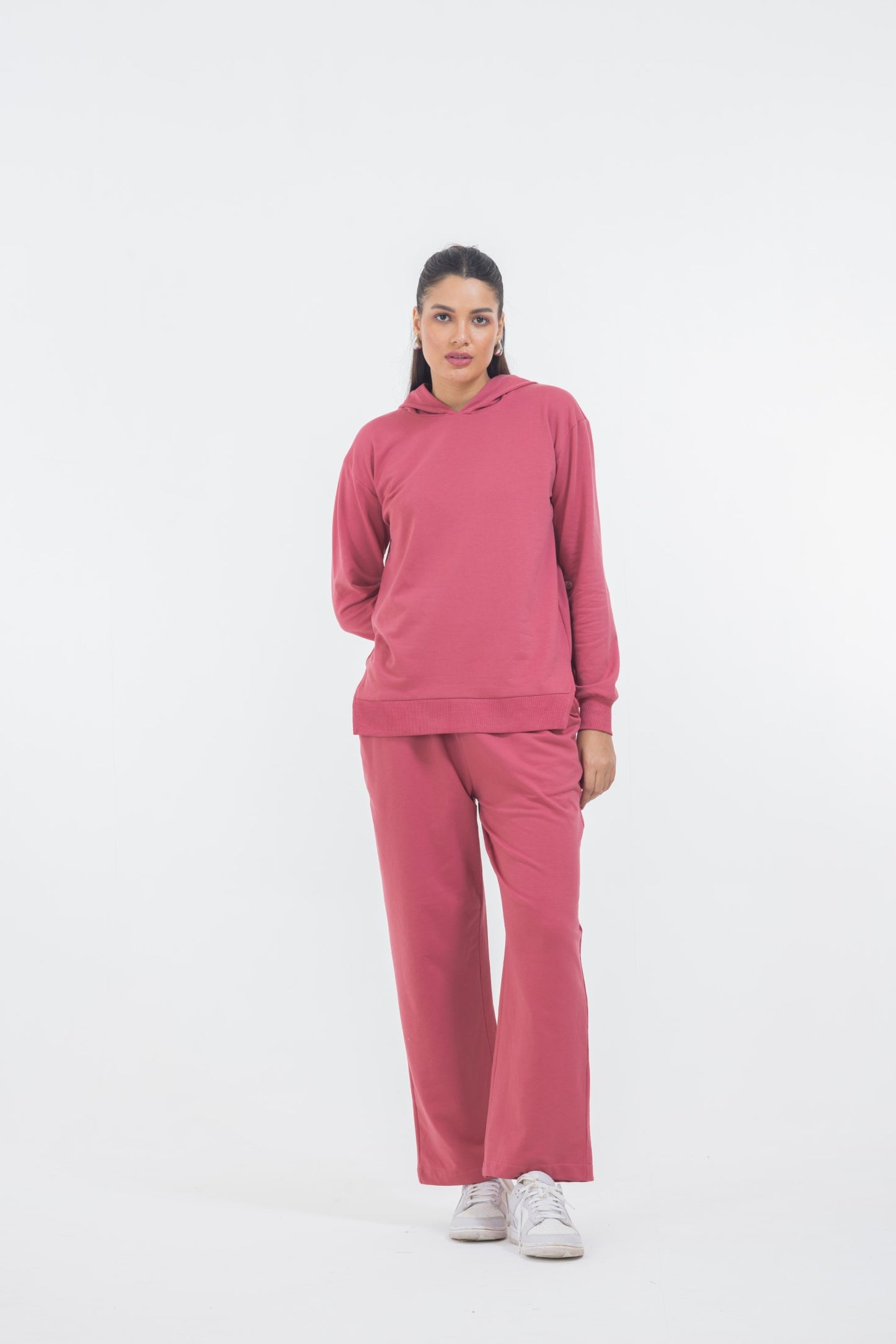 DUSTY PINK HOODIE PANT SET