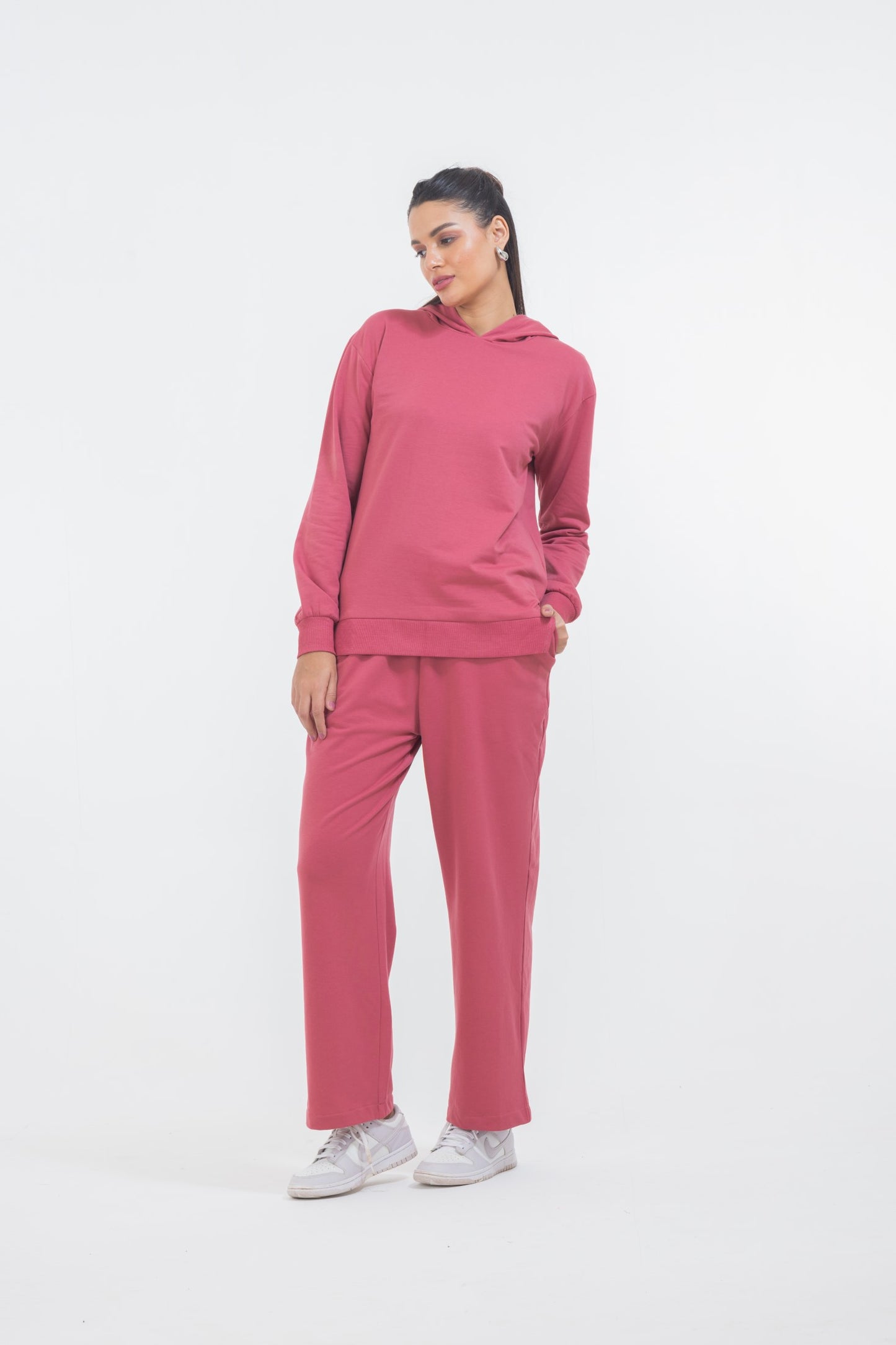 DUSTY PINK HOODIE PANT SET