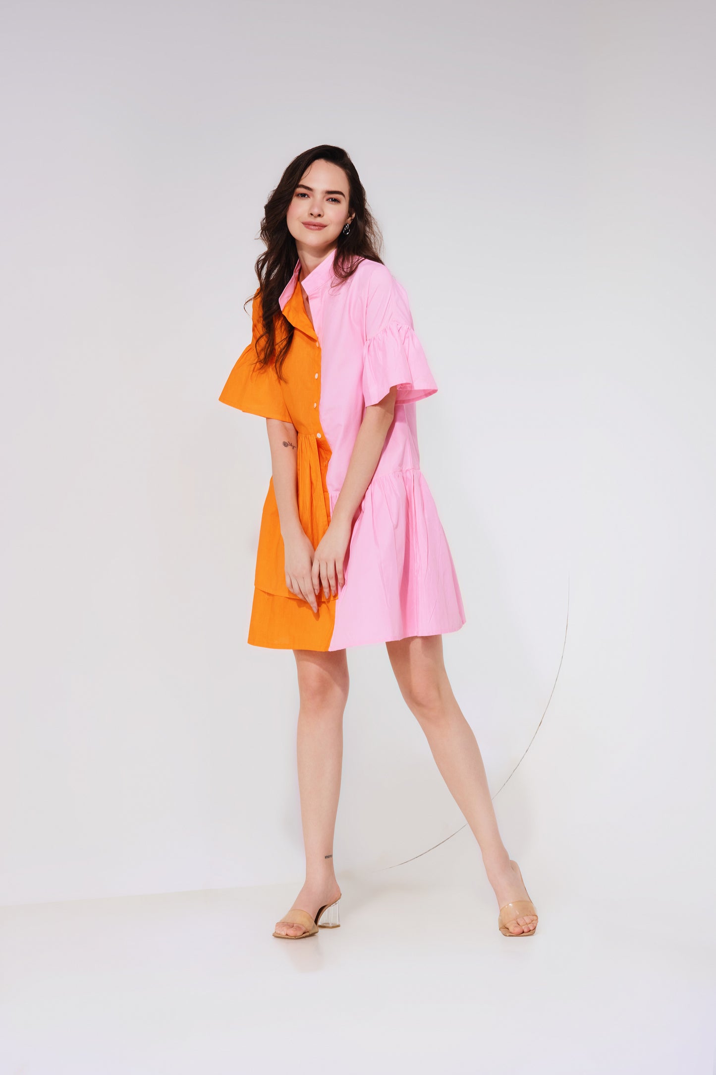 Sunset Frill Dress