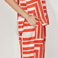 Orange Stripe Abstract Coord