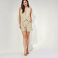 Beige Waistcoat Set