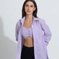 Summer Lovin' shirt/bralette duo- Lavender