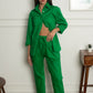 Summer Lovin' Poplin Pant Co-ord - Forest Green