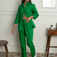 Summer Lovin' Poplin Pant Co-ord - Forest Green