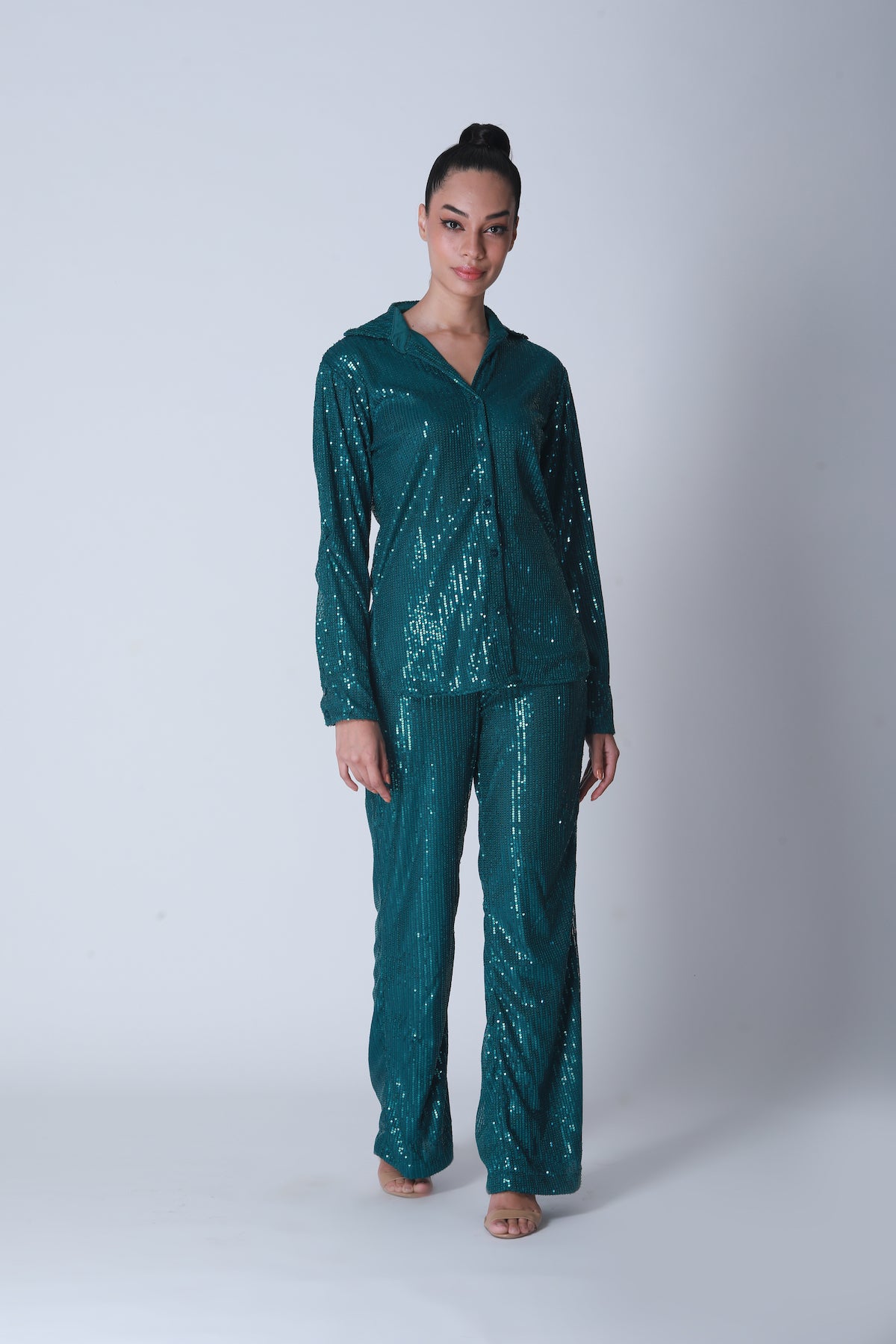 Teal Sequin Co-ord