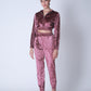 Velvet Jogger Co-ord Pink