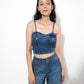 Embrace Your Curves- Acid Wash Corset