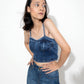 Embrace Your Curves- Acid Wash Corset
