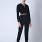 Velvet Jogger Co-ord Black