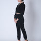 Velvet Jogger Co-ord Black