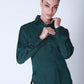Basic Satin Shirt - Hunter Green