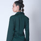 Basic Satin Shirt - Hunter Green