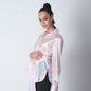 Knot Tie Mettalic Shirt - Pink