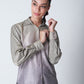 Cotton Shimmer Shirt - Golden Lilac Ombre