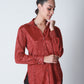 Cotton Shimmer Shirt - Red