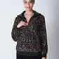Sequin Bomber Jacket - Bronze
