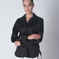 Basic Satin Shirt - Coal Black