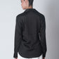 Basic Satin Shirt - Coal Black
