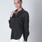 Cotton Shimmer Shirt -Black