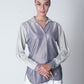 Cotton Shimmer Shirt - Silver Lilac Ombre