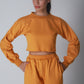 Fleece Crop Jogger set - Mustard