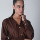 Summer Lovin' Poplin Pant Co-ord- Coffee