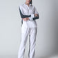 Summer Lovin' Poplin Pant Co-ord- Color Block Black White