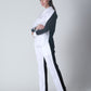 Summer Lovin' Poplin Pant Co-ord- Color Block Black White