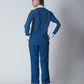 Summer Lovin' Poplin Pant Co-ord- Color Block Blue White