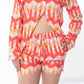 Summer Lovin Poplin Shorts Co-ord, Shades of Pink Edition - Pink Abstract Shorts Co-ord