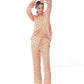 Summer Lovin Poplin Pant Co-ord, Shades of Pink Edition - Orange Abstract Pant Co-ord