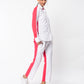 Summer Lovin Poplin Pant Co-ord, Shades of Pink Edition - Color Block White and Pink