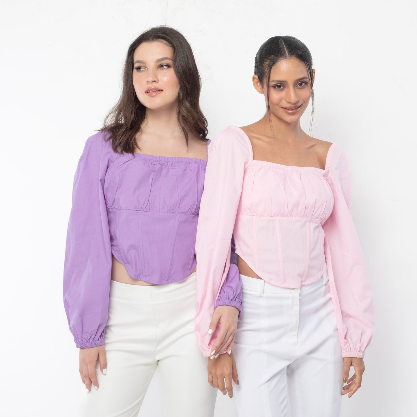 Shades of Pink - Lilac Corset Top