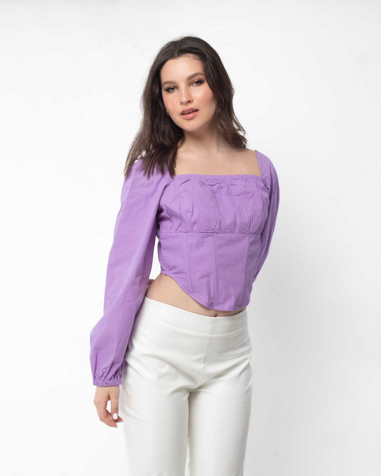 Shades of Pink - Lilac Corset Top