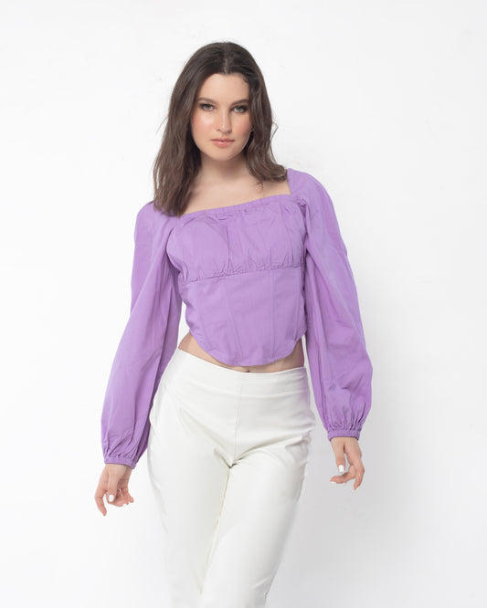 Shades of Pink - Lilac Corset Top